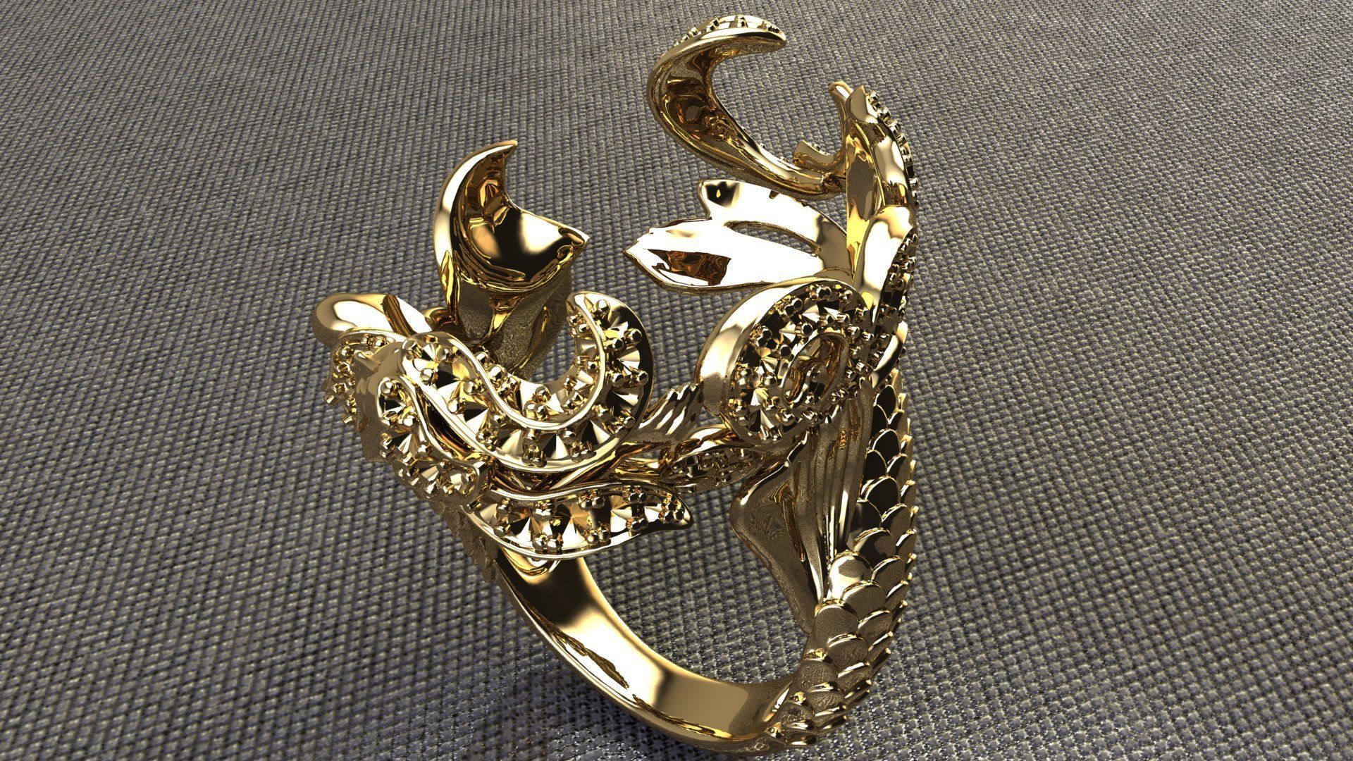 SIRENA MERMAID Buy 1 gat 1 Free Ring RG0025 3D print model 3D print model_7