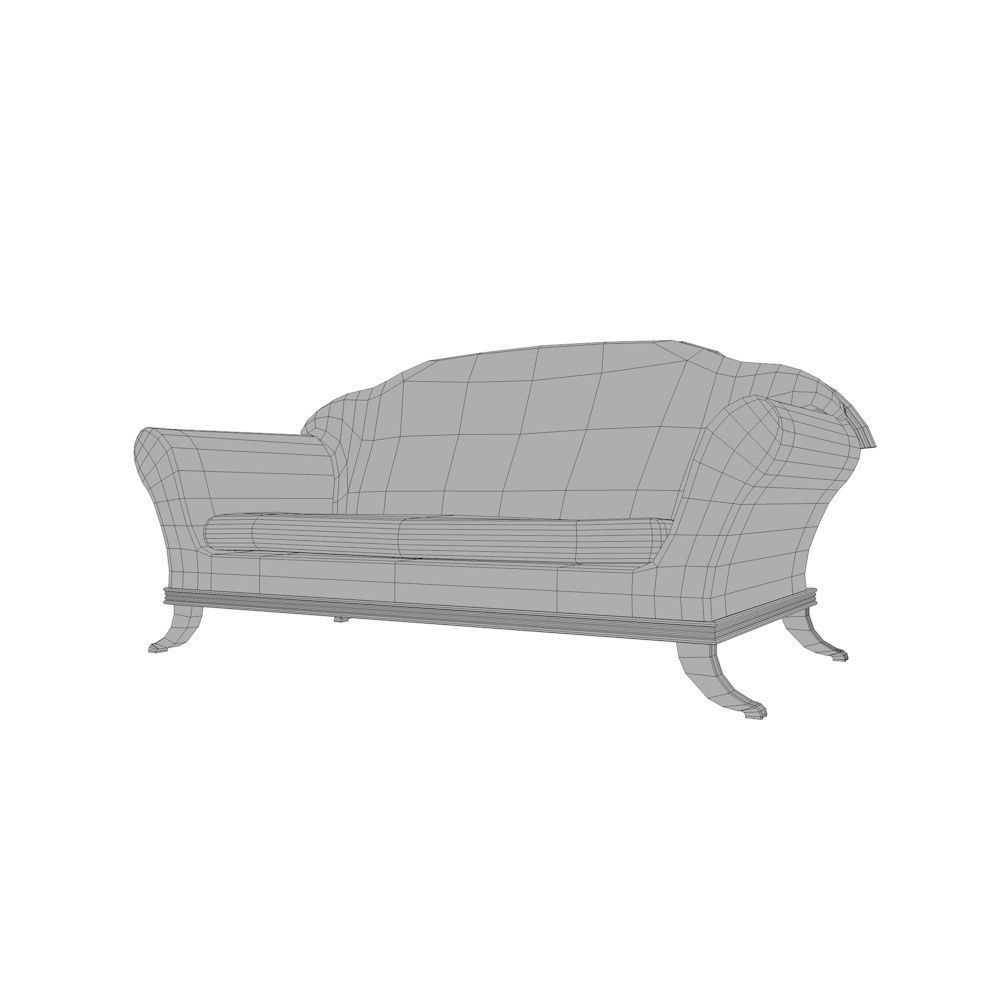 Couch Sofa Collection - Pack Low-poly 3D model_10