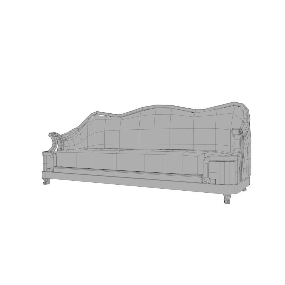 Couch Sofa Collection - Pack Low-poly 3D model_4