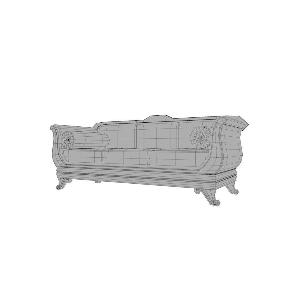 Couch Sofa Collection - Pack Low-poly 3D model_6