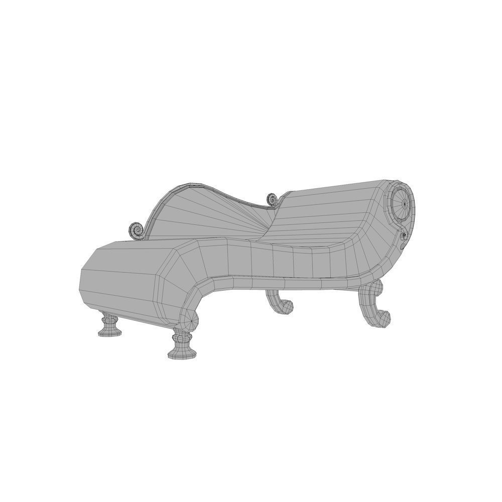 Couch Sofa Collection - Pack Low-poly 3D model_14
