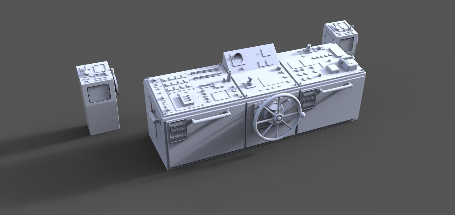 Control station 3D print model_1