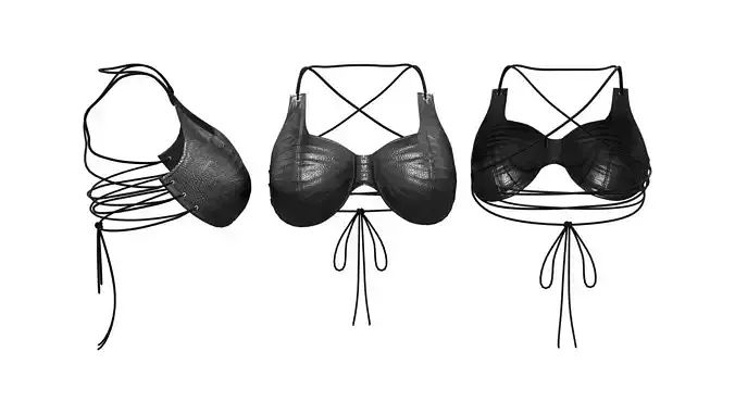 Leather Bra Top