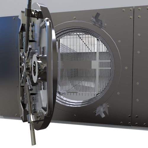 Bank Vault Low-poly 3D model