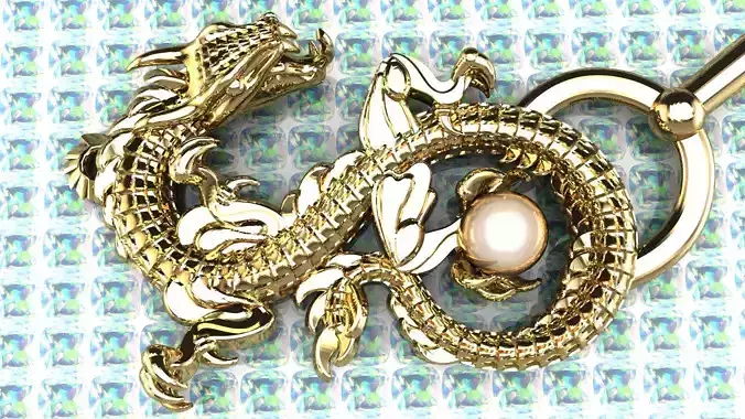 Dragon Jewelry 3D Print Model 3D print model