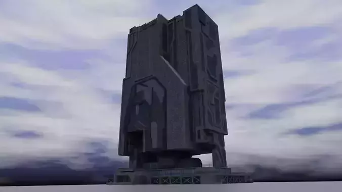 sci fi building 