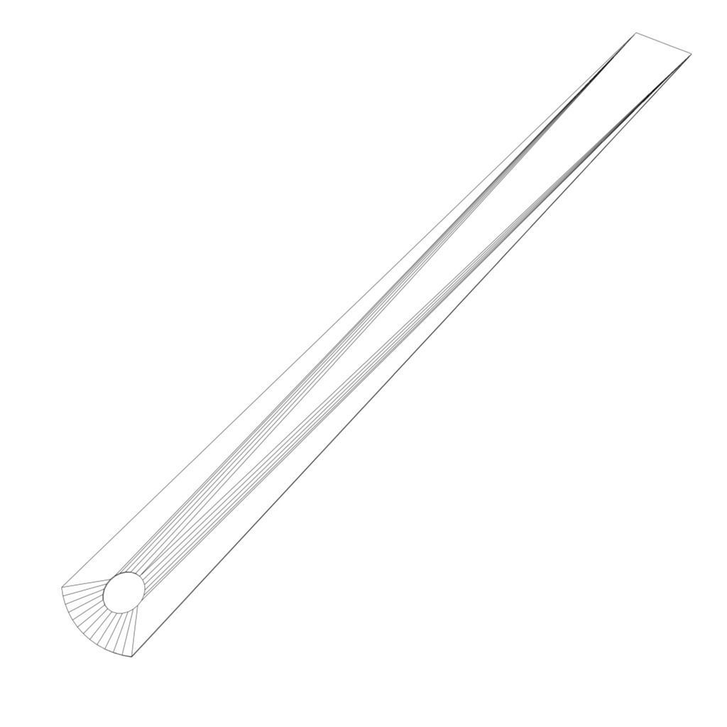 Steel Ruler Low-poly 3D model_23