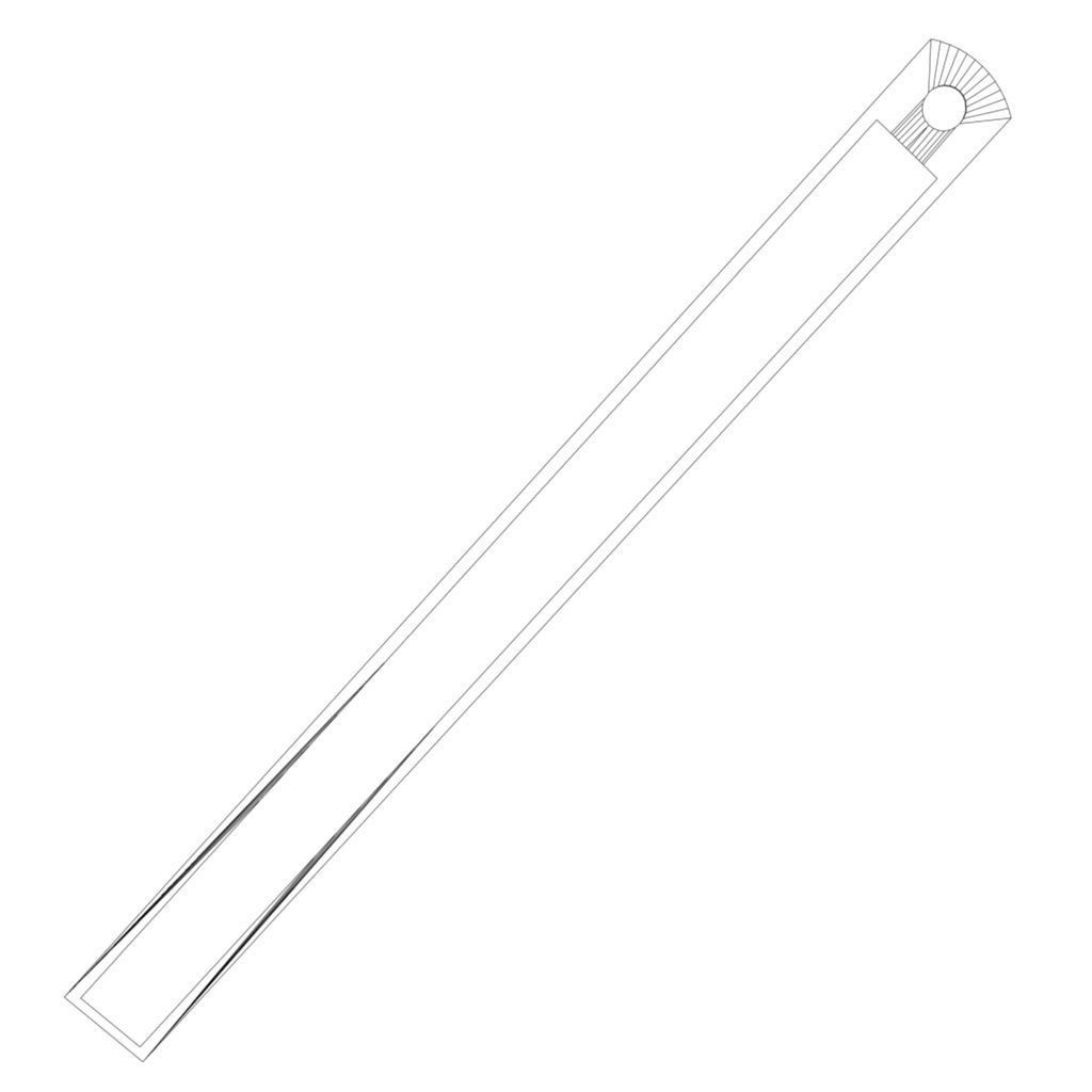 Steel Ruler Low-poly 3D model_24