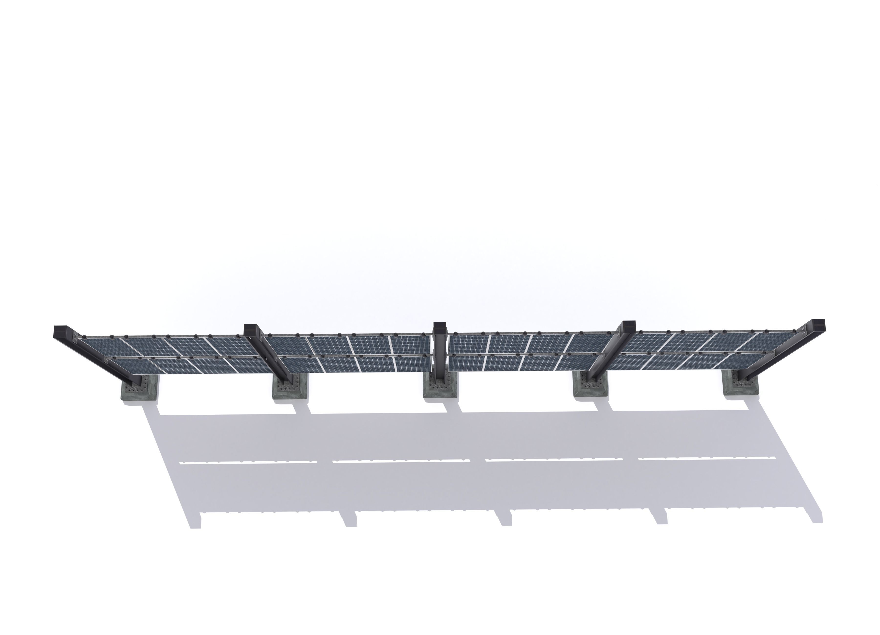 Solar wall version 2 Low-poly 3D model_16