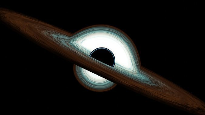 Gargantua Black hole model Low-poly 3D model