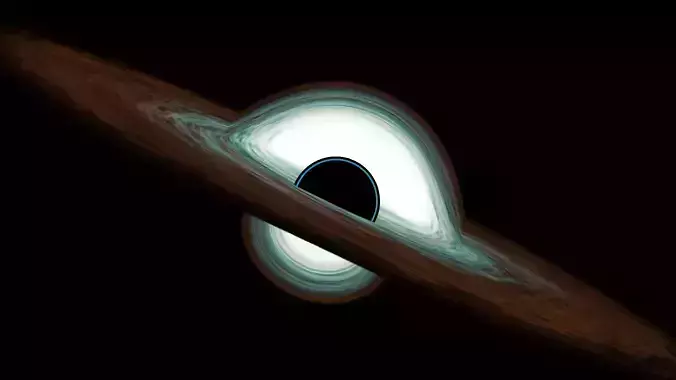 Gargantua Black hole model Low-poly 3D model