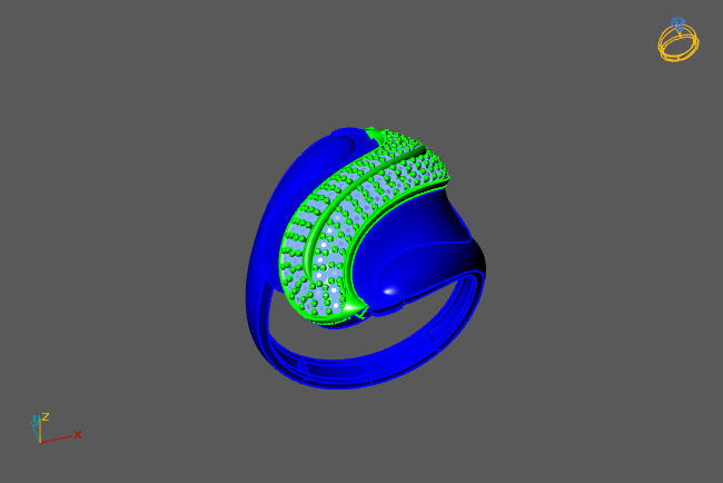 Women Ring 3D print model_1