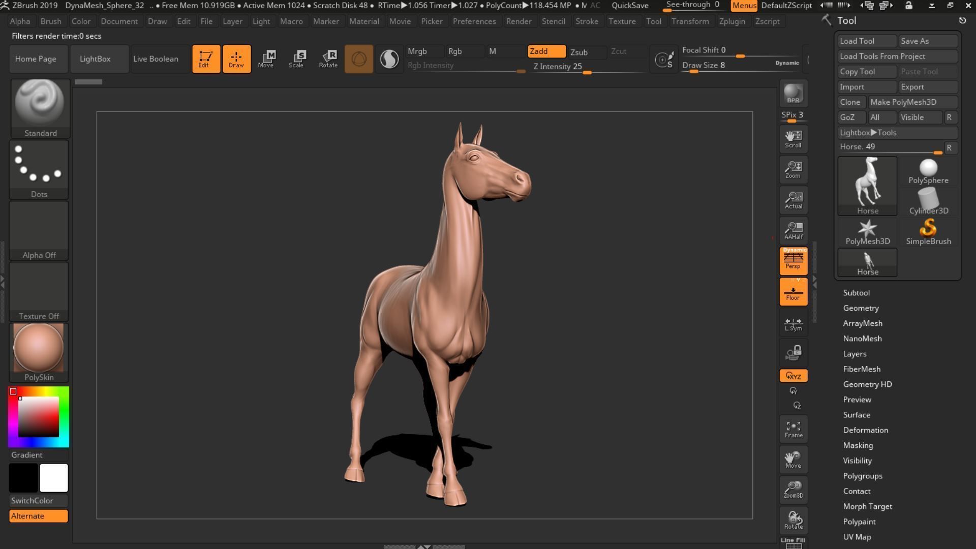 Horse 028 3D print model_14