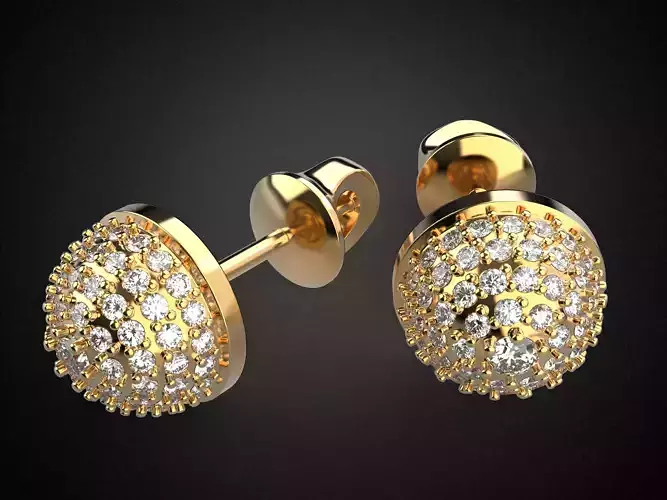 Earrings studs Gold E10