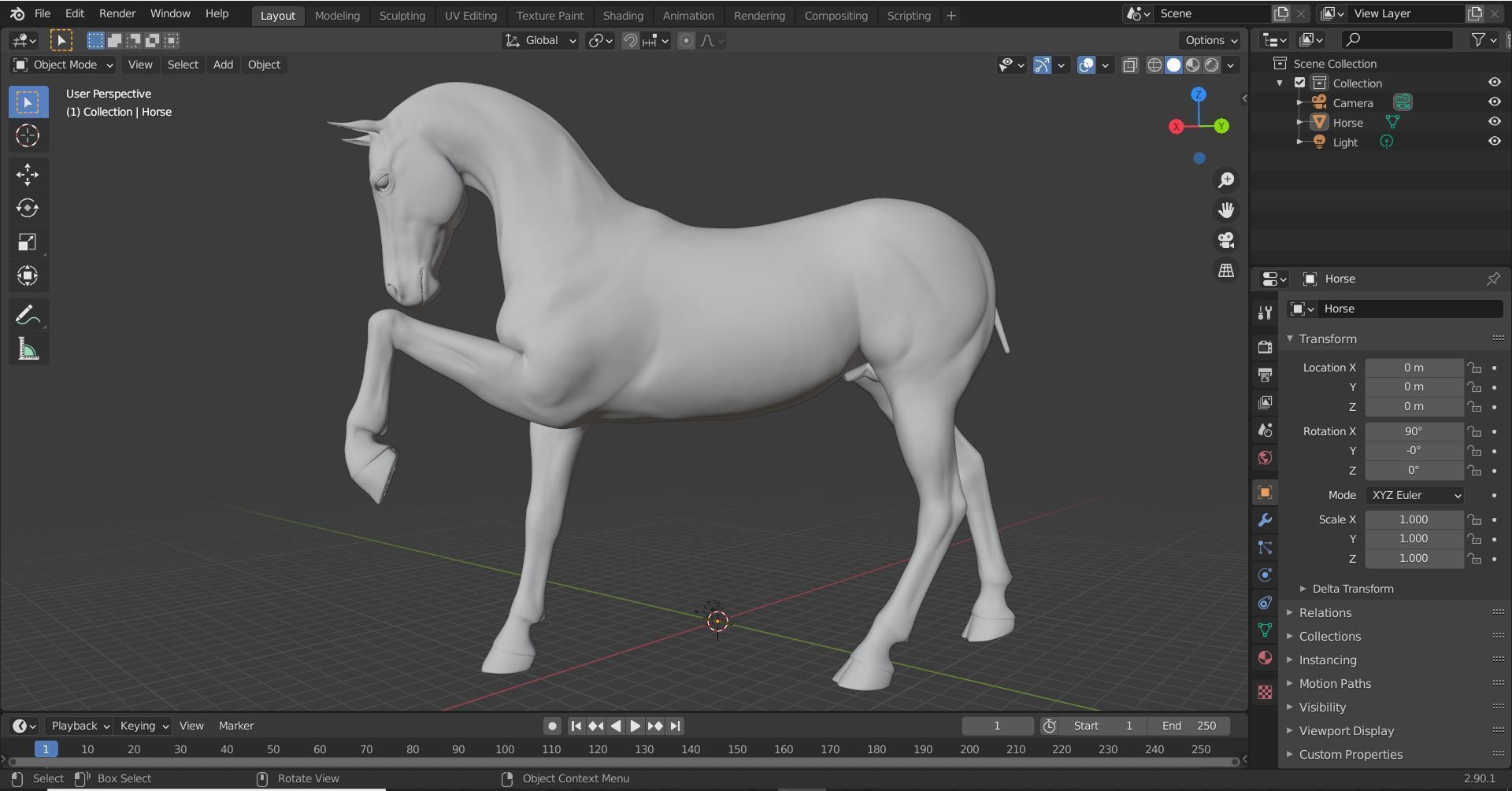 Horse 029 3D print model_15