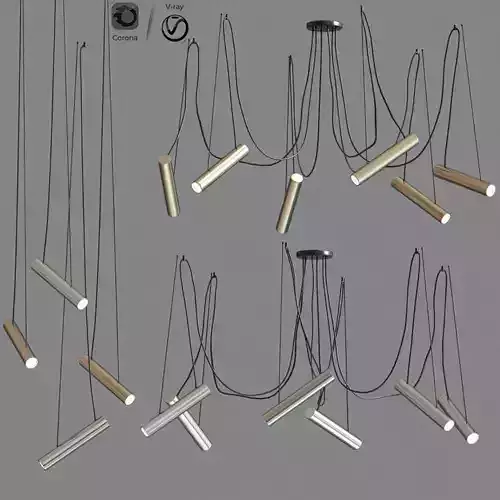 Pepo Pendant Light Collection 3D model