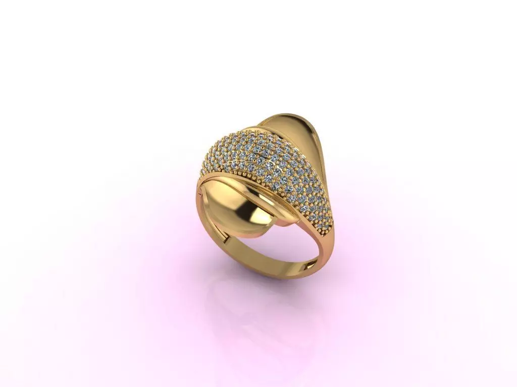 Women Ring 3D print model_0