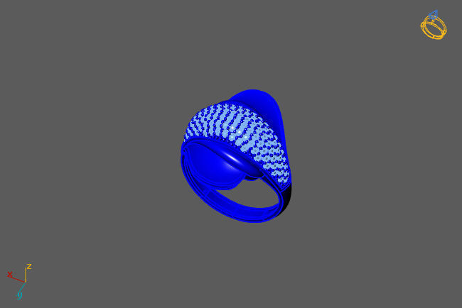 Women Ring 3D print model_1