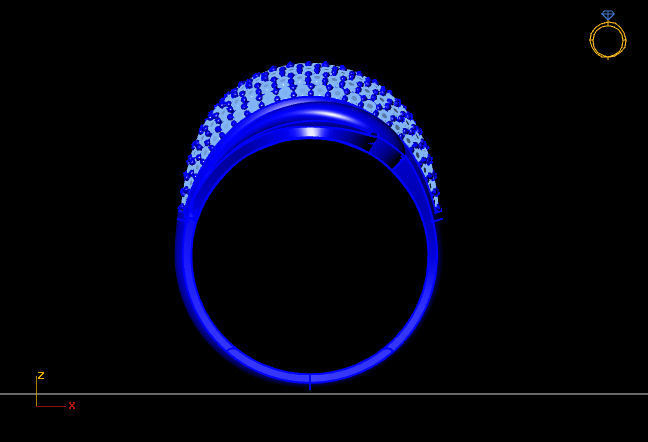 Women Ring 3D print model_4