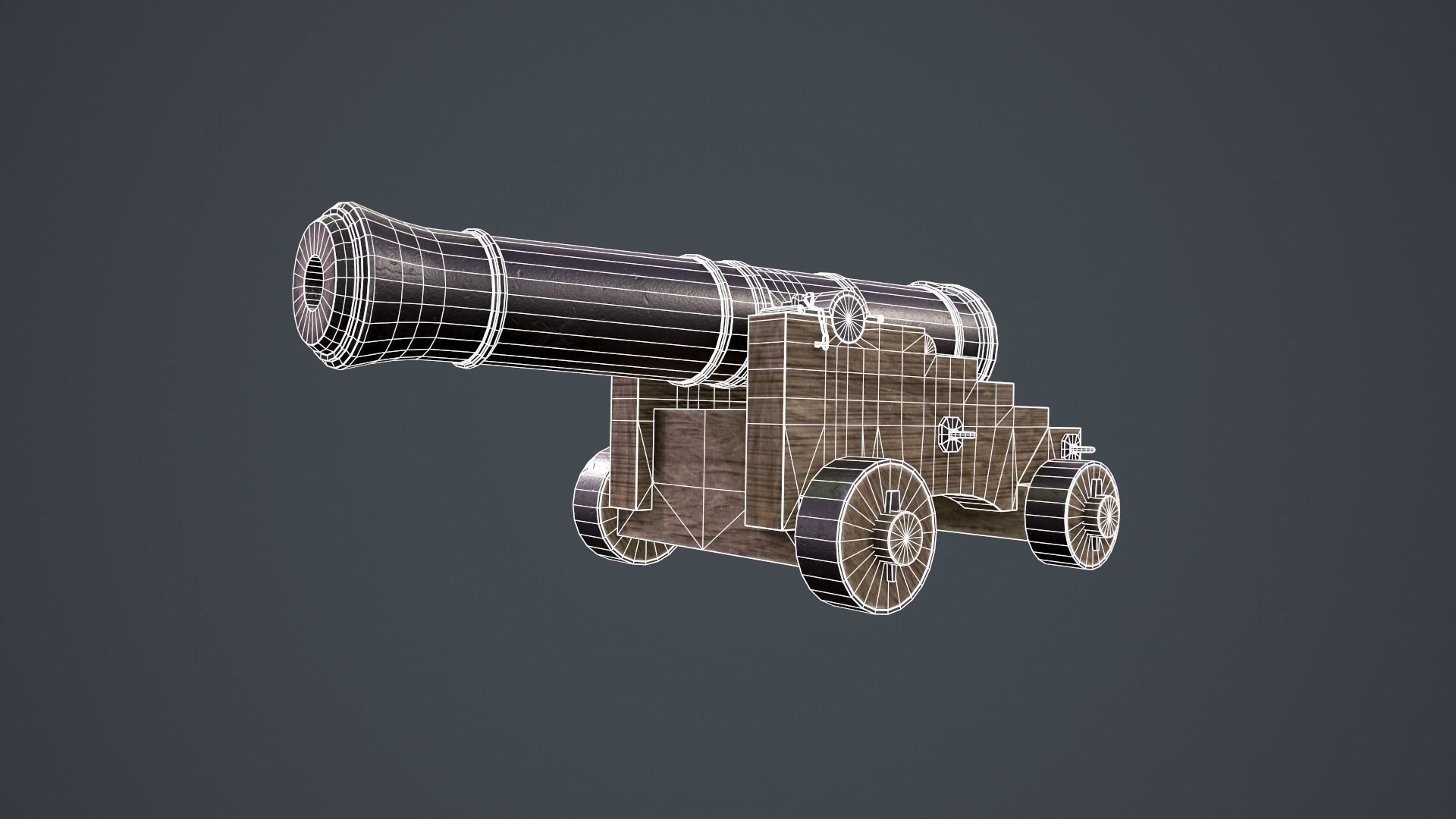 Cannon Ship  3D model_6