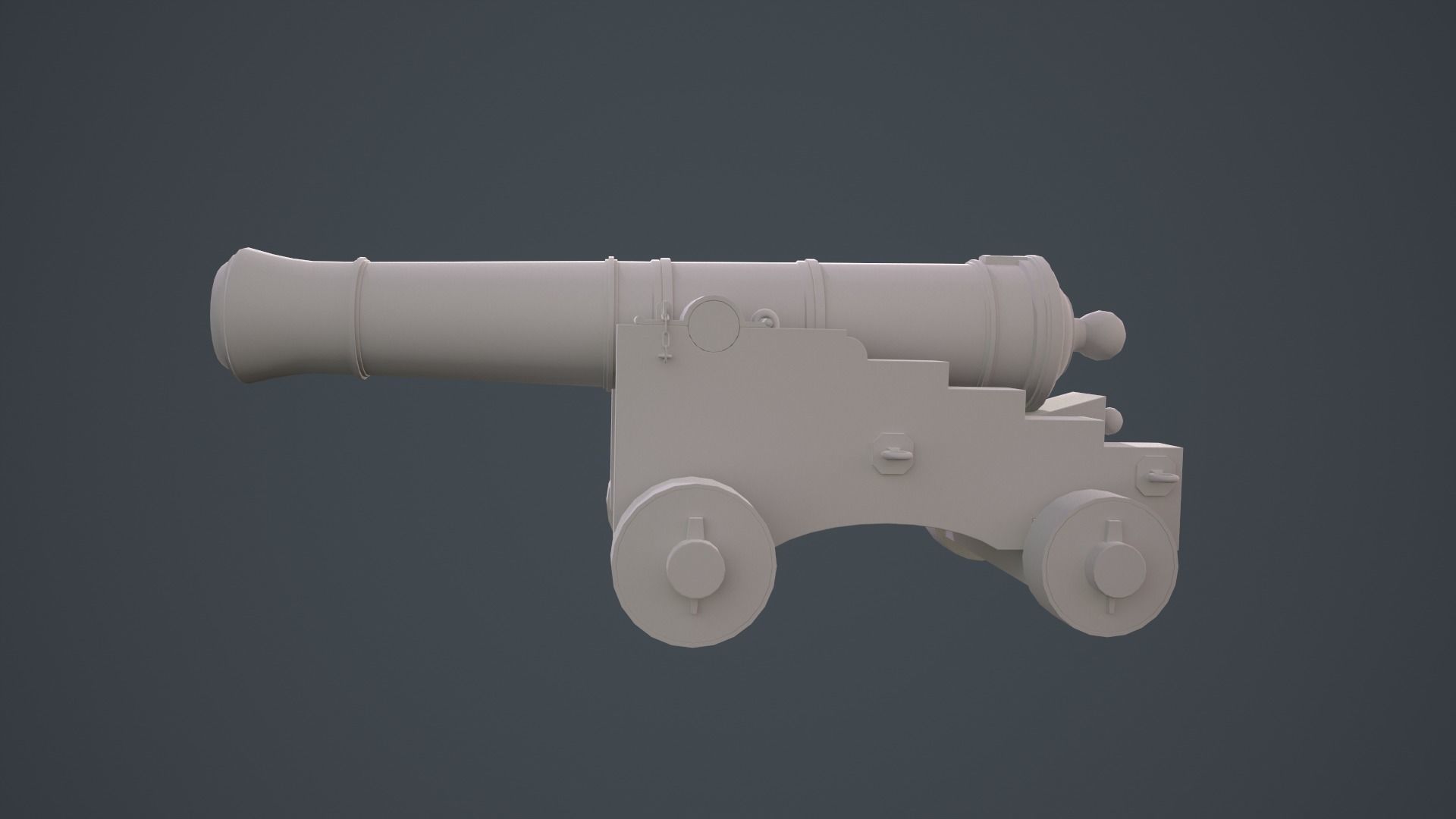 Cannon Ship  3D model_9
