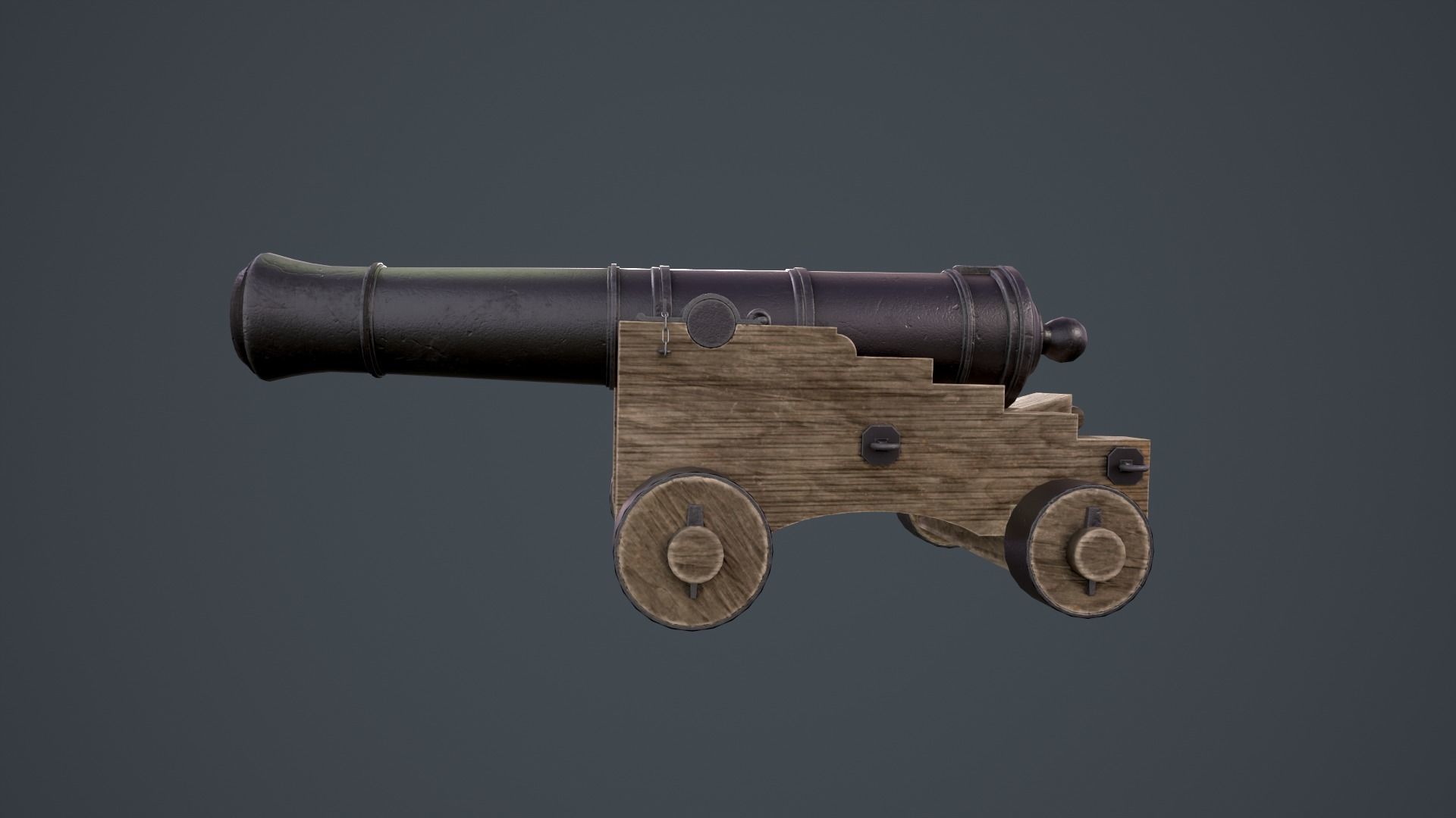 Cannon Ship  3D model_4