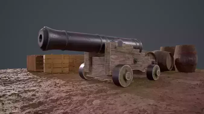 Cannon Ship  3D model