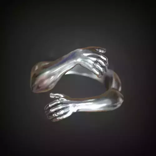 Ring hands hugging  finger 3D print model