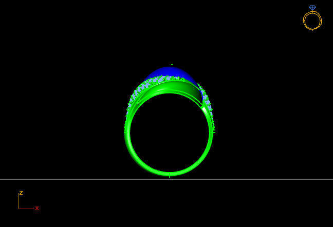 Women Ring 3D print model_3