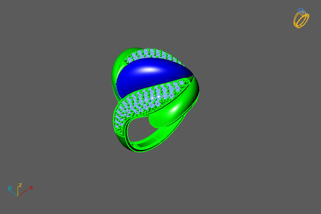 Women Ring 3D print model_1