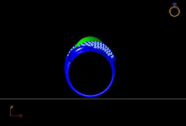 Women Ring 3D print model_3
