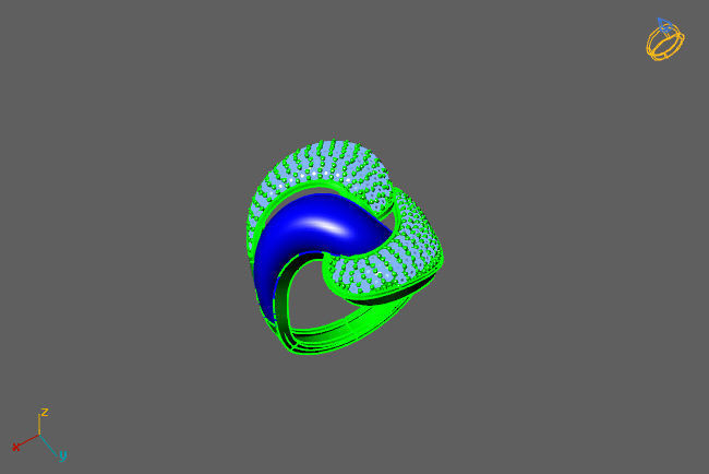 Women Ring 3D print model_1