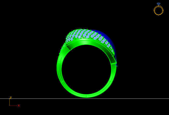 Women Ring 3D print model_3
