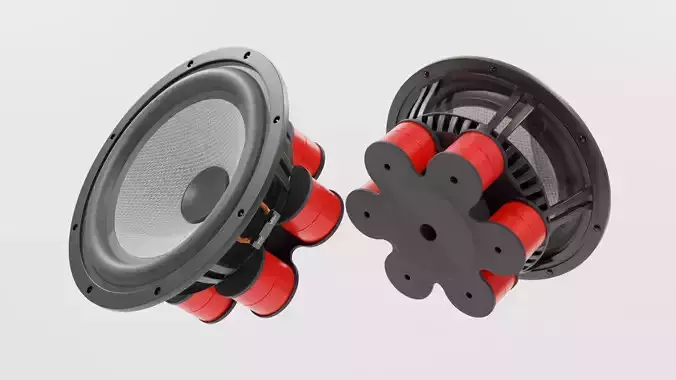 Speaker Woofer focal 03 - Blender 3d