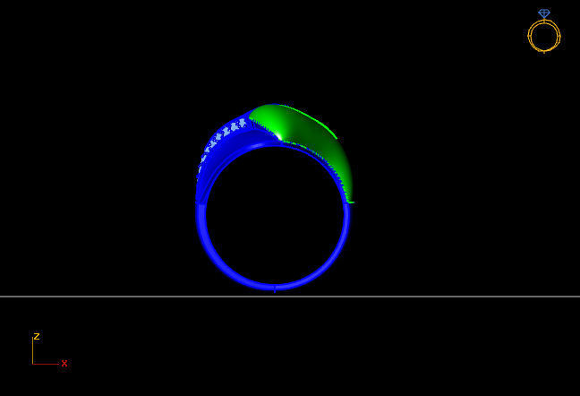 Women Ring 3D print model_3