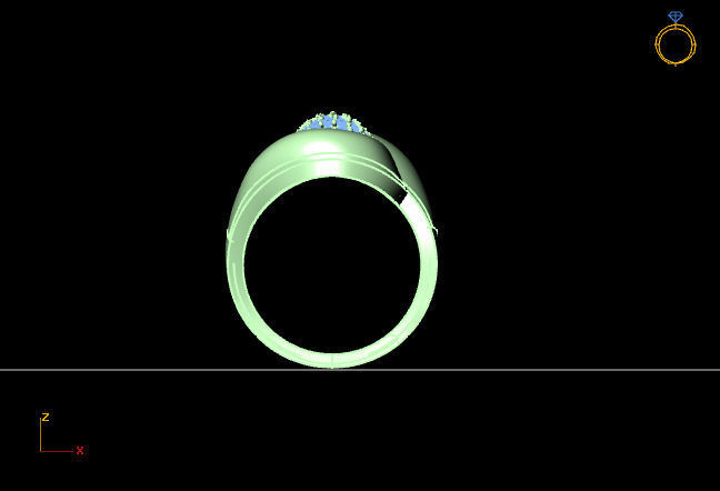 Women Ring 3D print model_3