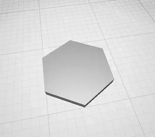 Hexagon Shape Free low-poly 3D model