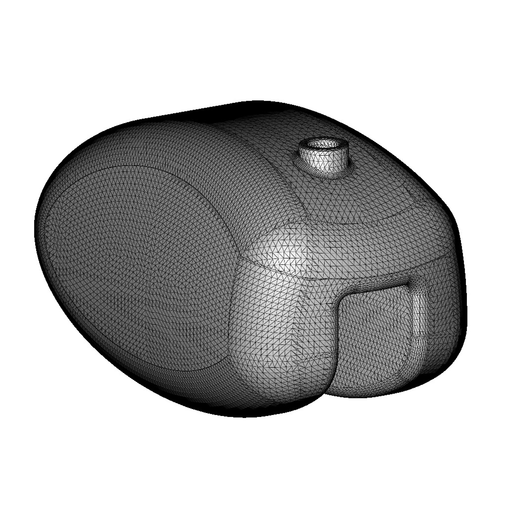 Classic Bike Fuel Tank 3D print model_4