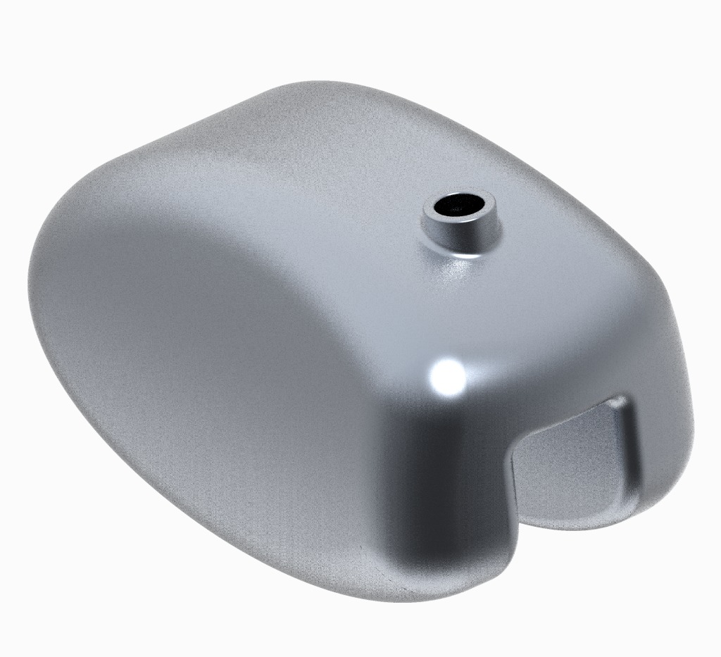 Classic Bike Fuel Tank 3D print model_1