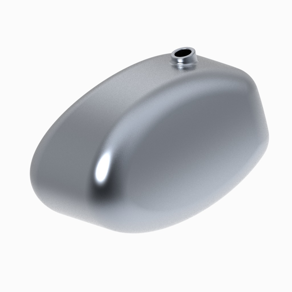Classic Bike Fuel Tank 3D print model_2