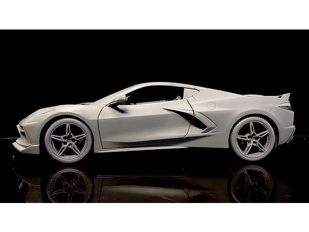 Chevrolet Corvette 2020 3D print model_1