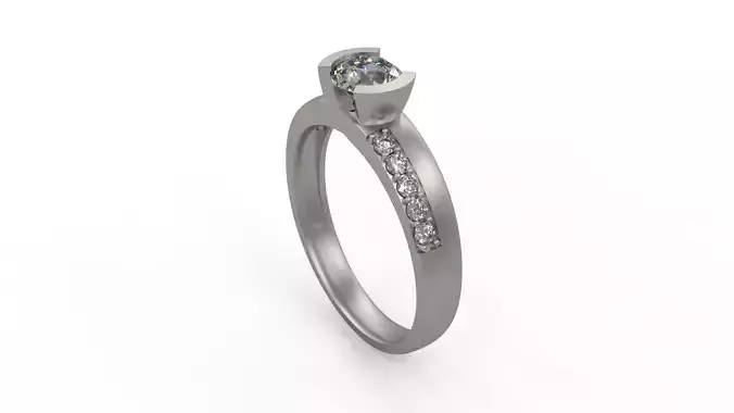 Woman Solitaire Ring 237