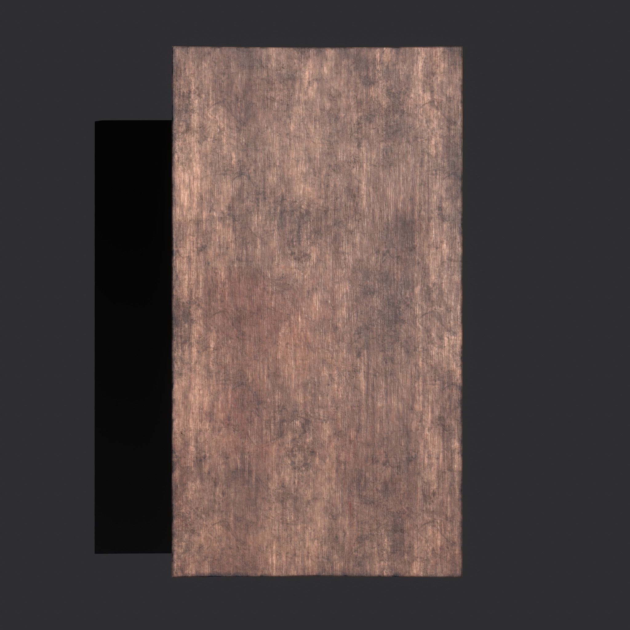 Medieval Elegant Fan Legged Table  Low-poly 3D model_10