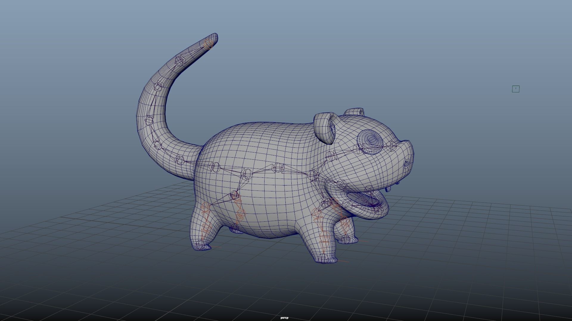 Slowpoke 3D Model hippopotamus 3D model_7