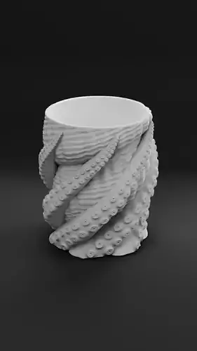 Tentacle Shell Cup 3D print model