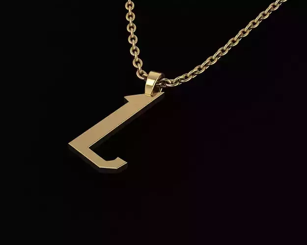 letter L plastic hook