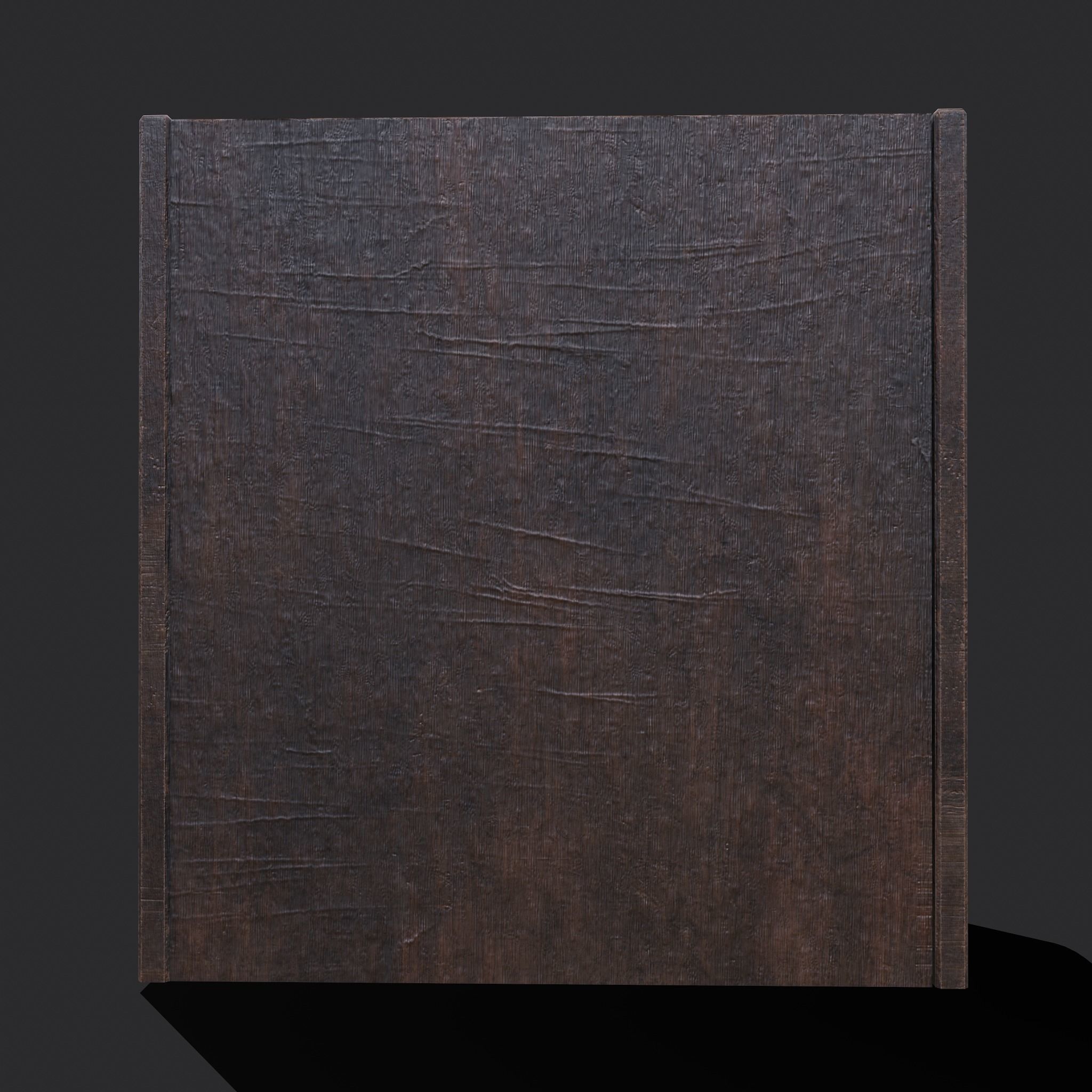 Medieval Elegant Deer Designed Bench Low-poly 3D model_9