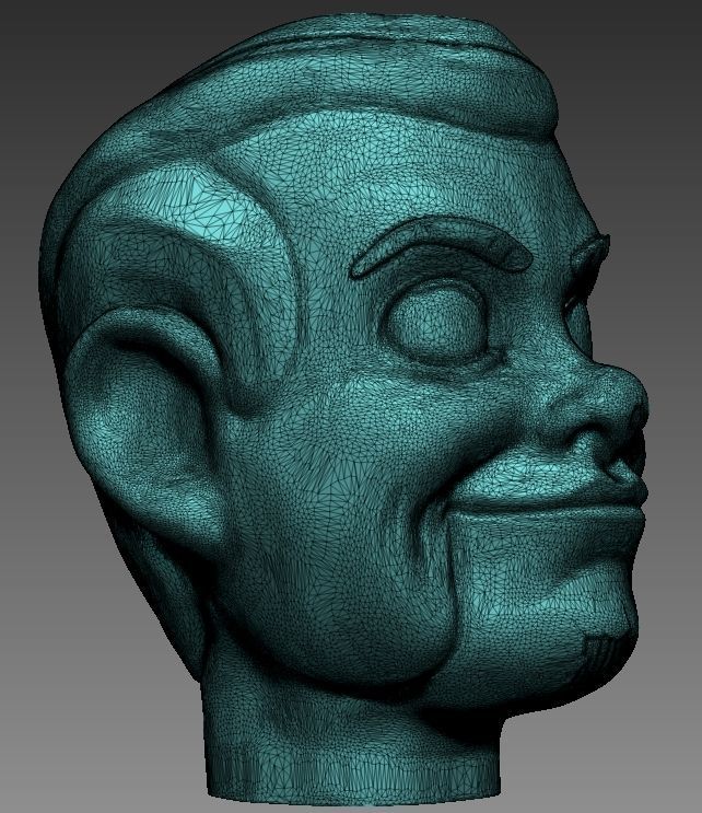 Slappy the Dummy Head - Printable - Goosebumps 3D print model_4