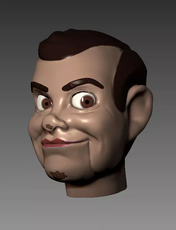 Slappy the Dummy Head - Printable - Goosebumps 3D print model_0