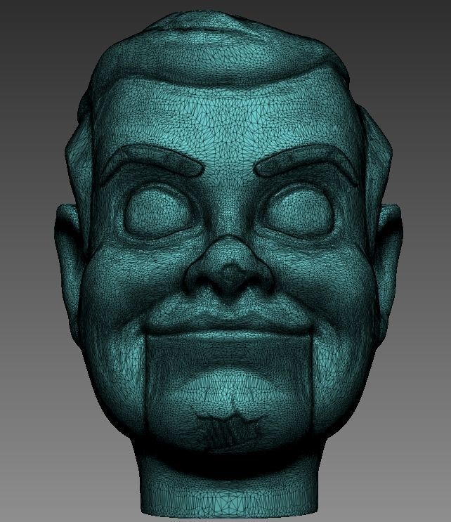 Slappy the Dummy Head - Printable - Goosebumps 3D print model_3